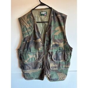 SAF-T-BAK Camouflage Vest Multi Pockets Hunting Fishing Outdoors USA‎ Made